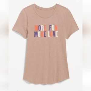 Women's Old Navy Everywhere slub-knit graphic tee Medium *Brand new!